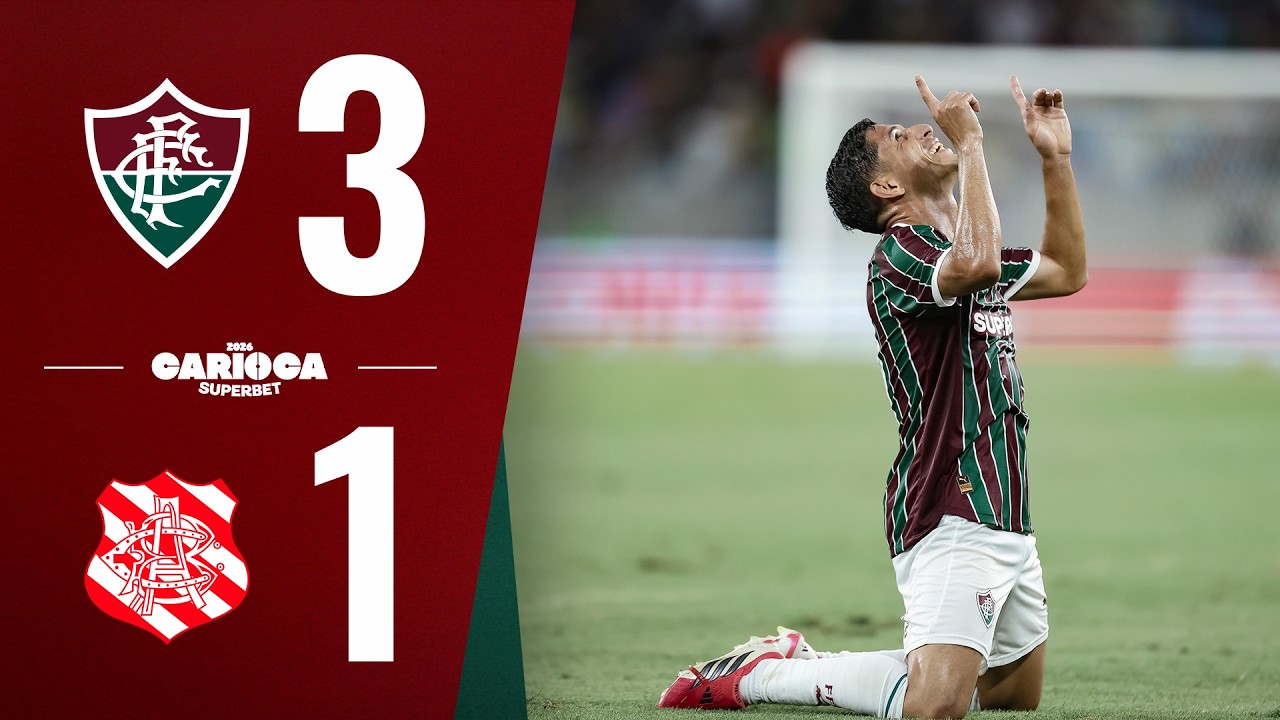 MELHORES MOMENTOS | FLUMINENSE 3 X 1 BANGU | CAMPEONATO CARIOCA 2026 ...