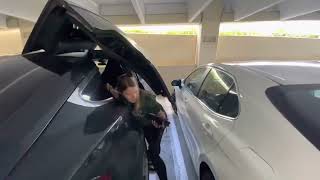 Falcon Wing Door CHALLENGE | Tight Parking Garage | TESLA Model X