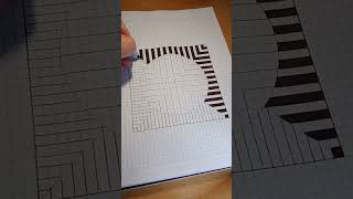How to draw an optical illusion of a magnifying glass #shorts #viralvideo #art #trend