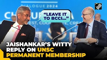 “Leave it to BCCI…” S Jaishankar’s witty reply on UNSC permanent membership at Raisina Dialogue 2024