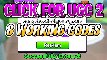 *NEW CODES* All Click For UGC 2 Working Codes for February 2025