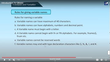 CLASS : VII CHAPTER - 4 | QBASIC - INTRODUCTION | PART - 3 | - MR. SACHIN VERMA