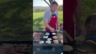 Breakfasts on the blackstone are a family favorite! #cooking #pancakes #food #breakfast