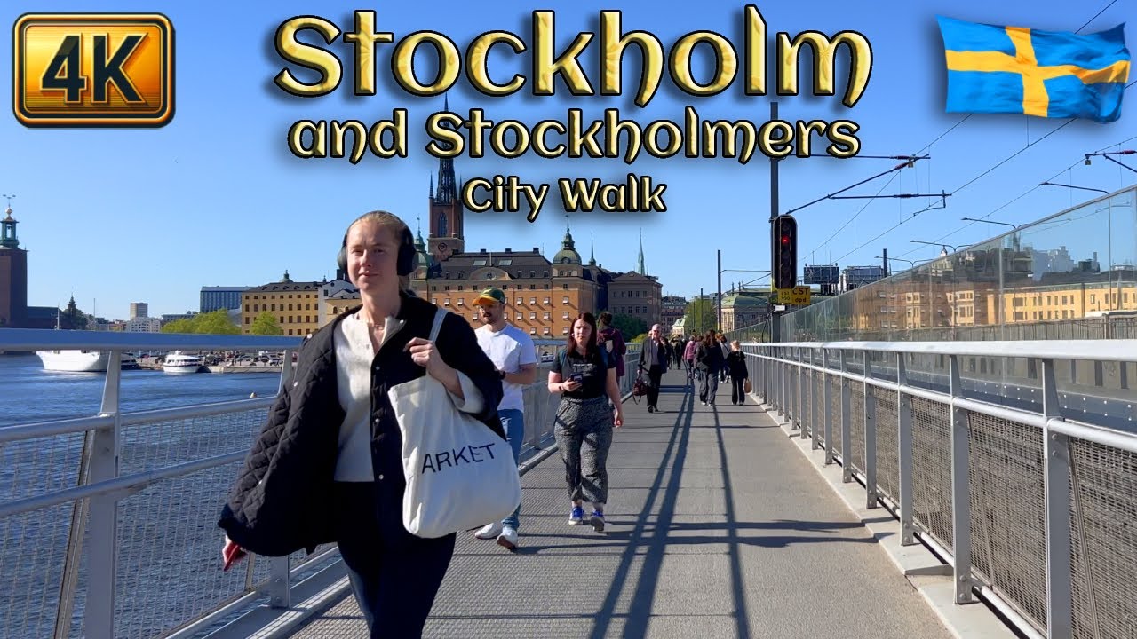 Sweden: Stockholm City Walk | From Södermalm to the Old Town – Everyday Life in 4K
