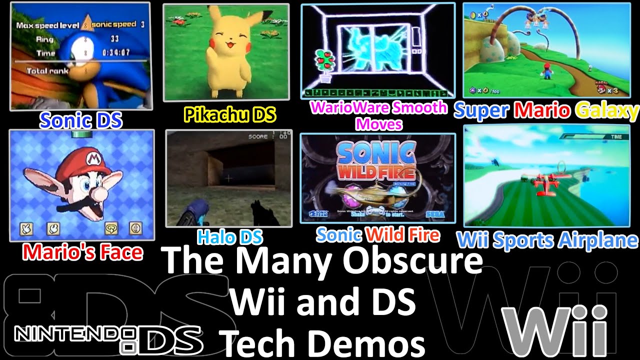The Many Obscure Wii and DS Tech Demos