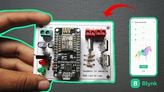 ESP8266 WiFi RGB LED Controller: DIY Guide with Blynk App for Wireless Colour Control Using Mobile