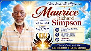 Cherishing The Memories - Maurice Simpson.