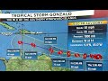 Tropical Storm Gonzalo expected to become first hurricane of season