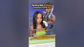 Ranking BEST AI Honey Keyboard ASMR IRL 🤩