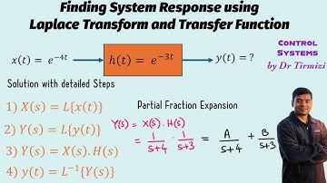 Finding System Response using Laplace Transform and Transfer Function