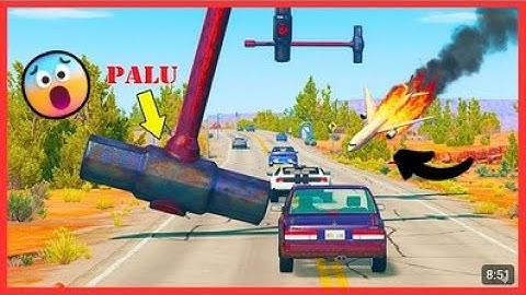 Mixed Color Vans & Buses Fall Explode - BeamNG.drive #youtubeshorts