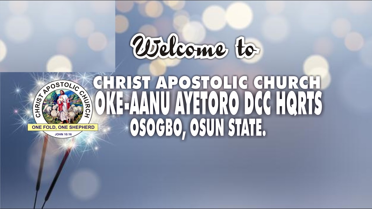 CAC OKE ANU AYETORO DCC LIVE STREAM
