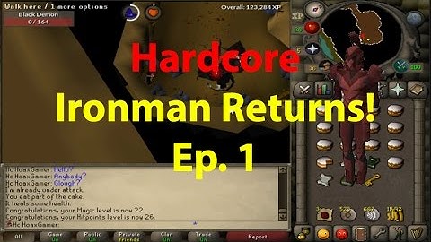 OSRS - Hardcore Ironman Road To Max Ep.1 - Hardcore Ironman Guide - Runescape 2007