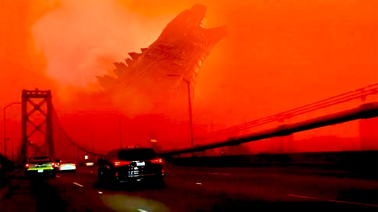 Godzilla in San Francisco During the Orange Sky