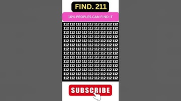 can you find 211 in it ? #shorts