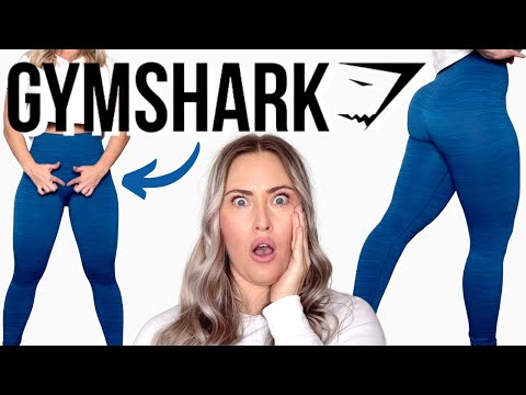 NEW GYMSHARK LEGGING TRY ON REVIEW / ADAPT MARL SEAMLESS LEGGINGS