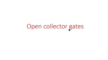 TTL Open Collector NAND gate | Standard TTL | PDC | Lec-104