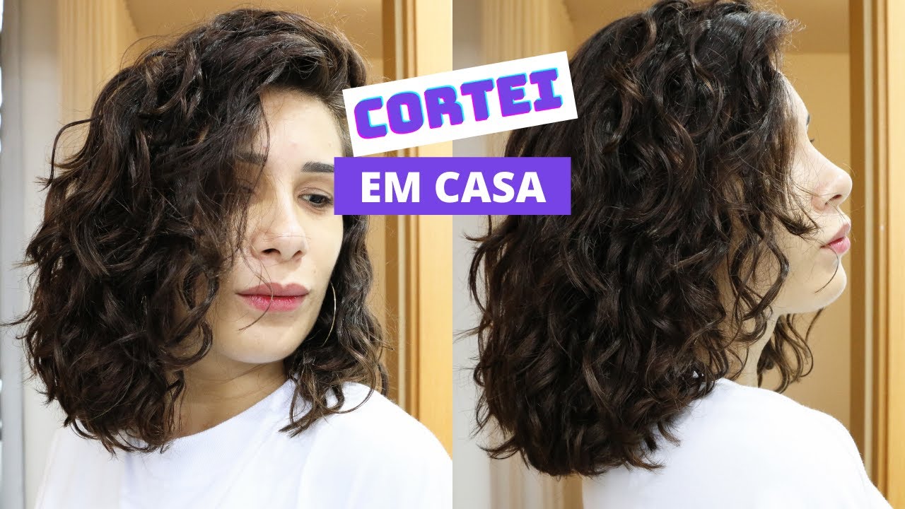 CORTE PARA CABELO CURTO ONDULADO SOZINHA | Por @jhessi_oliv