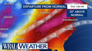 North Carolina Forecast: Sunshine, warm weather for Valentine's Day ahead of upper 70s