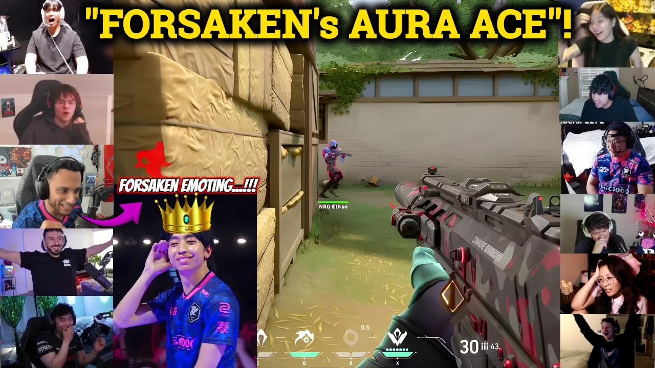 Valorant Streamers/Pros React to PRX Forsaken Emoting After Crazy Winning ACE VS World Champ NRG