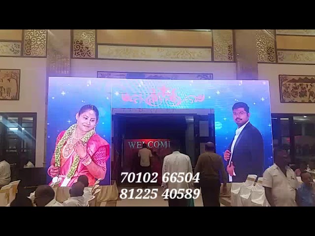 LED Digital Wedding Marriage Reception Event Decoration Chennai | Pondicherry | Tamil Nadu | Coimbatore | Andhra | Bangalore | Villupuram | Neyveli +91 81225  40589