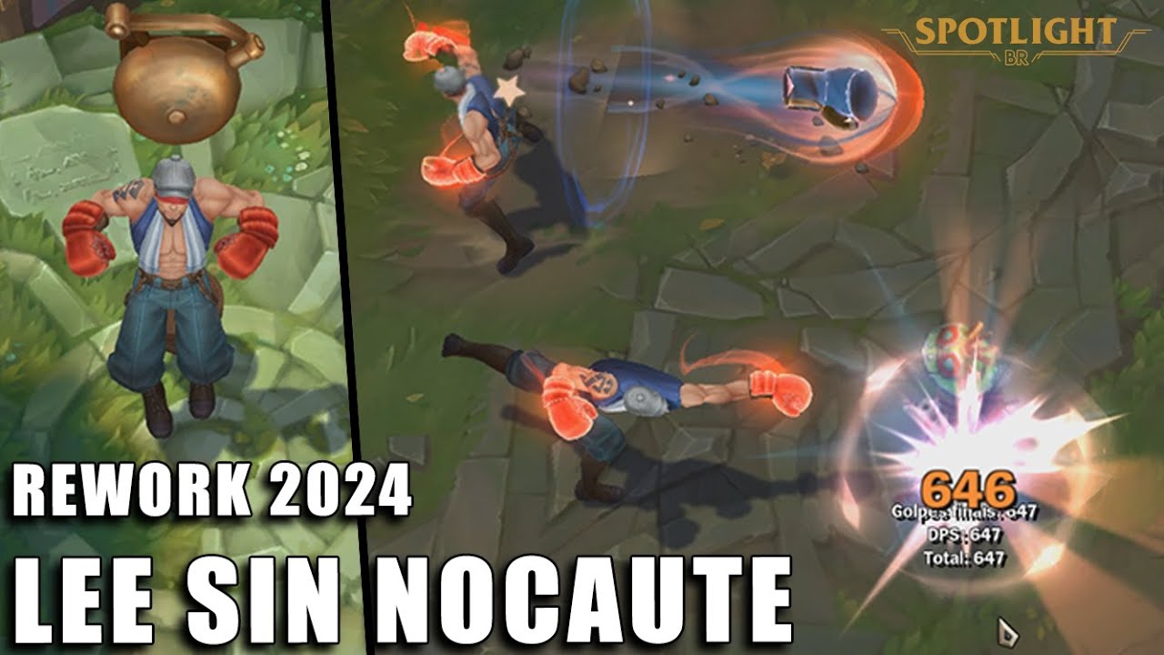 Lee sin Nocaute (REWORK 2024) - Skin Spotlight PREVIA - YouTube