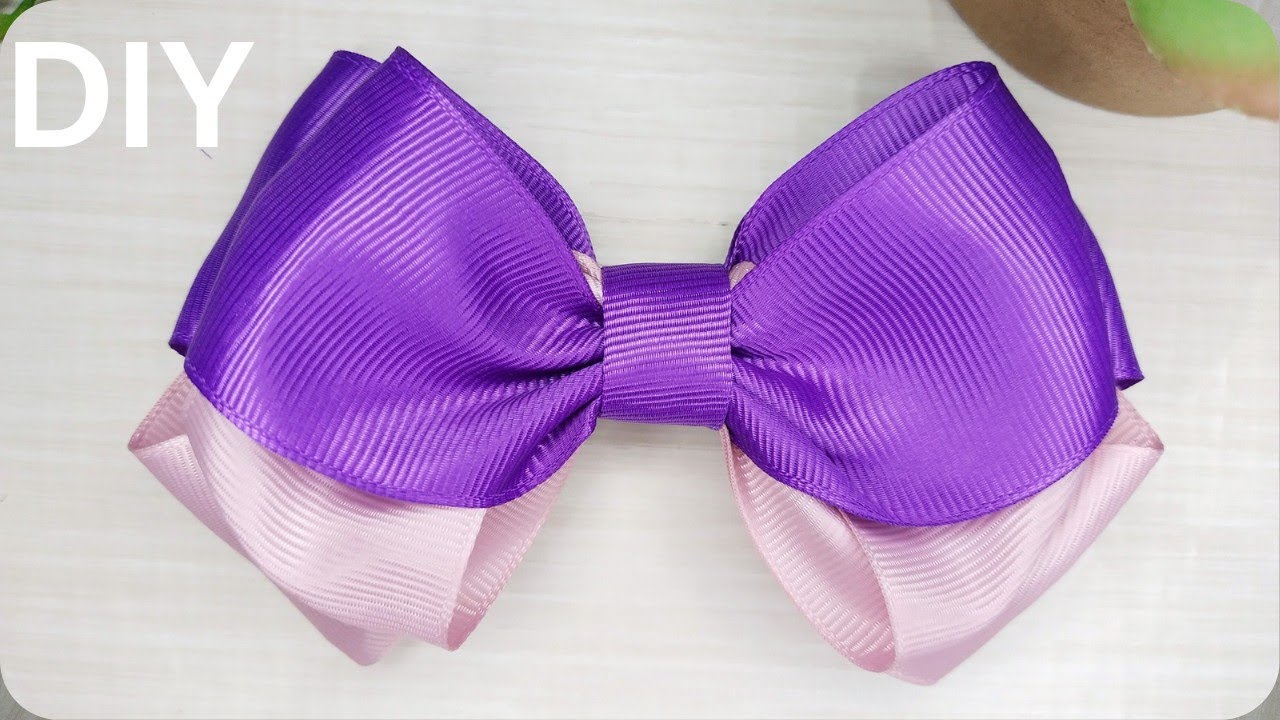 AMAZING RIBBON BOW 🎀 HOW TO MAKE A BEAUTIFUL RIBBON BOW YouTube