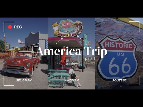 【vlog】キングマン~セリグマン~セドナをレンタカーで巡るアメリカ/ラスベガス旅行｜レンタカーで巡るグランドサークル観光 1日目