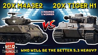 TIGER H1 VS JUMBO (M4A3E2) - Which Will Win? - WAR THUNDER