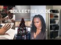 Collective vlog proposal 3 strand braids on locs christmas recap purse organizer etc