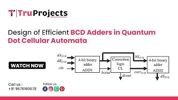 Design of Efficient BCD Adders in Quantum Dot Cellular Automata btech vlsi projects ideas