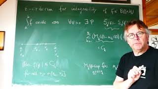 7. The criterion for integrability again
