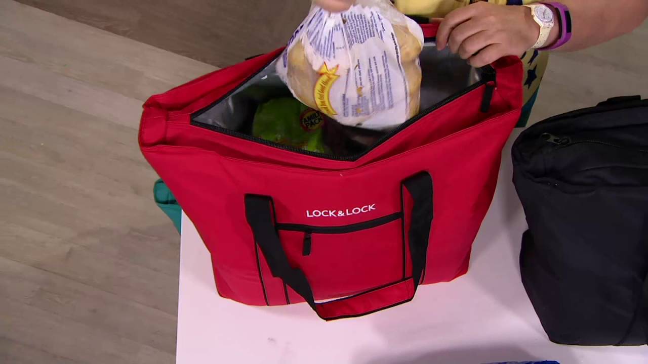Lock Large Insulated Cooler Bag on QVC 