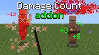 Addon Damage count - Contador de dano para minecraft bedrock 1.19.40+
