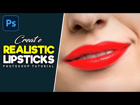 How to Create Realistic Lipstick in Photoshop | Photoshop Shorts Video Tutorial