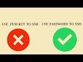 AWS EC2 tutorial: Use password to ssh into EC2 instances.