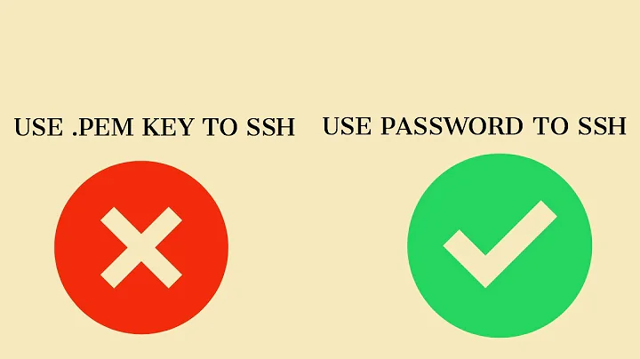 AWS EC2 tutorial: Use password to ssh into EC2 instances.