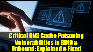 Critical DNS Cache Poisoning Vulnerabilities in BIND & Unbound: Explained & Fixed