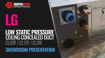 LG Ceiling Concealed Duct CL09F, CL12F and CL18F | Showroom presentation