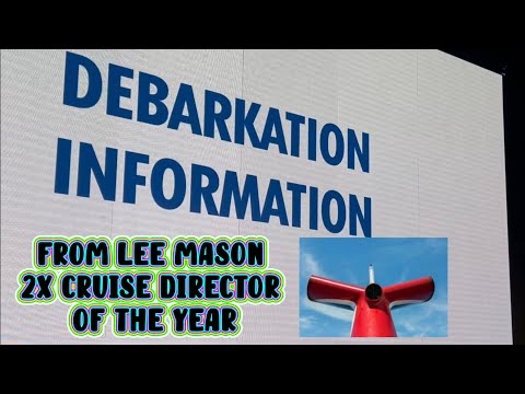 DEBARKATION PROCEDURE, CARNIVAL