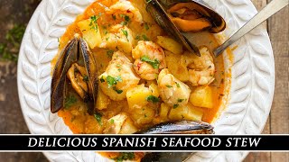 Spanish Seafood Stew | Suquet de Pescado from Peñiscola Spain