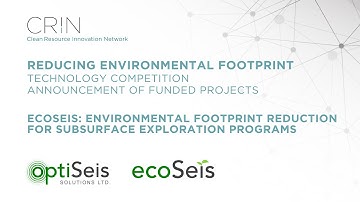 CRIN Reducing Environmental Footprint Technology Competition: OptiSeis