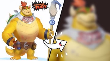 2D to 3D! Sculpting Bowser Jr. as the Hero 🐢 Bowser