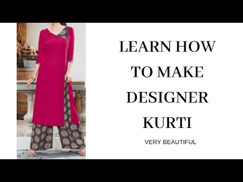 VERY EASY Learn How To Make Designer Kurti.