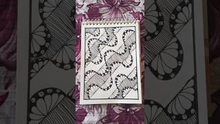 easy doodle art tutorial ✨#zenpatterns#doodleart #drawingvideos#zentangle #trending#art#relaxingart