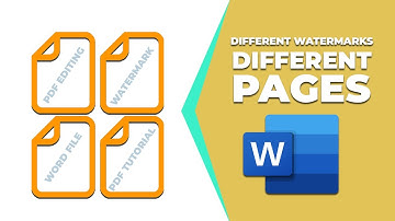 How to put different watermarks on different pages in Word