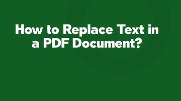 How to Replace Text in a PDF Document?