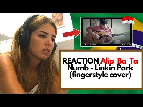 REACTION Alip Ba Ta Numb - Linkin Park (fingerstyle cover)