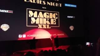 Antonio performing at the Magic Mike XXL Premiere in Wien