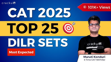 CAT 2025 LRDI Top-25 Sets 🔥 Most Expected | All major topics covered By Maruti Sir